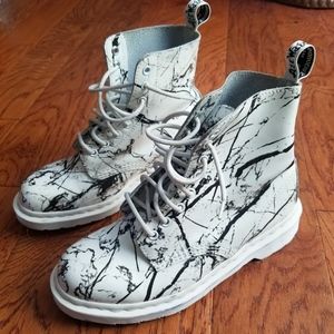Dr. Martens "Pascal Marble Boots"